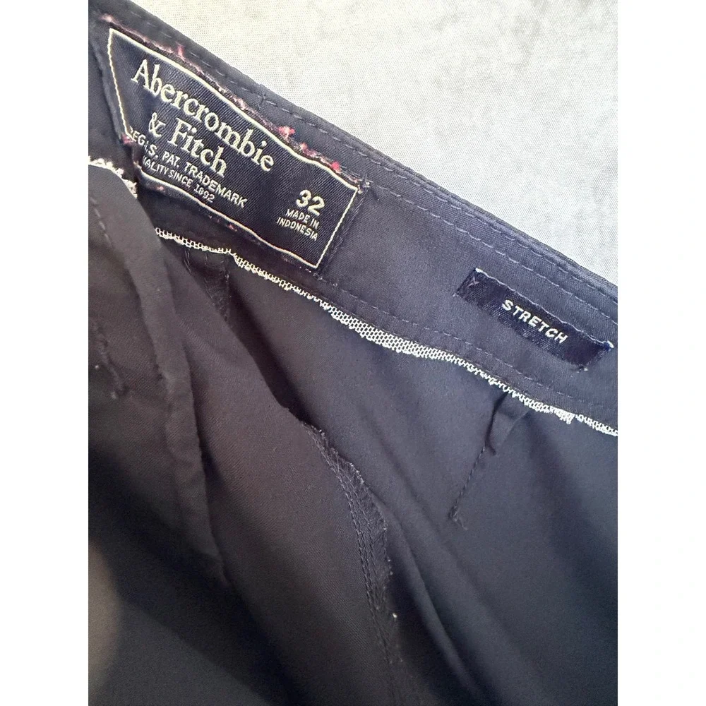 Abercrombie & Fitch Mens Navy Blue‎ Stretch Board Shorts Swim Trunks Size 32